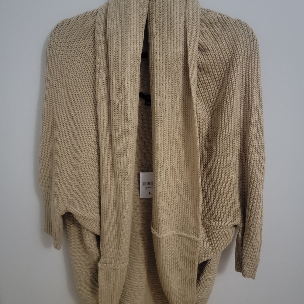 Cocoon cardigan in tan